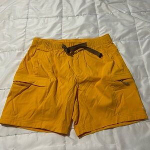 The North Face Men's Bright Yellow Cargo Shorts